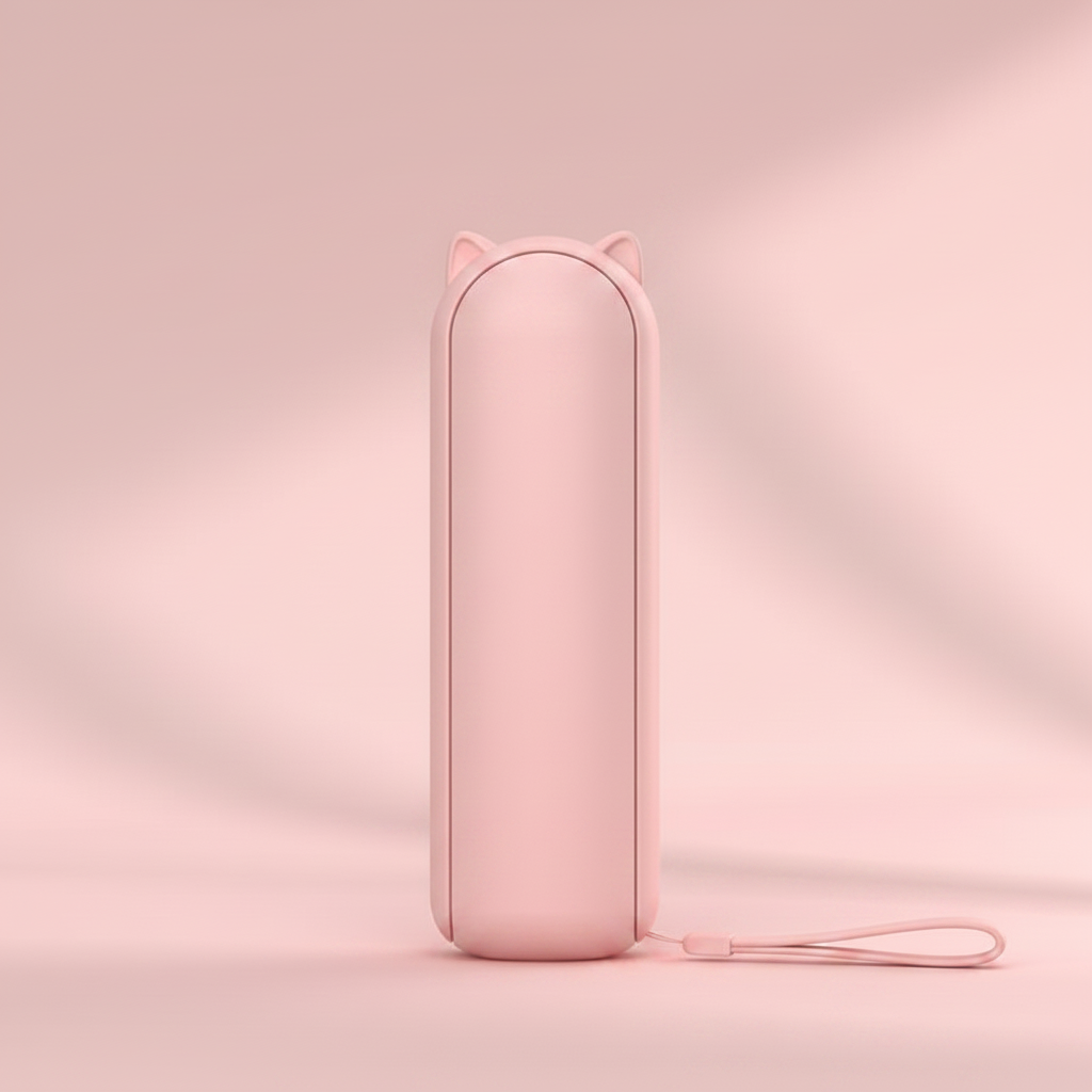Pink Mini Fan mit Schlaufe