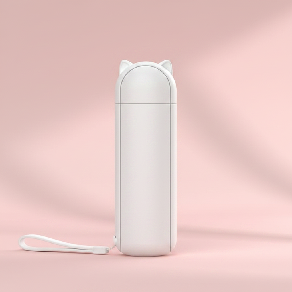 Weiss Mini Fan mit Schlaufe